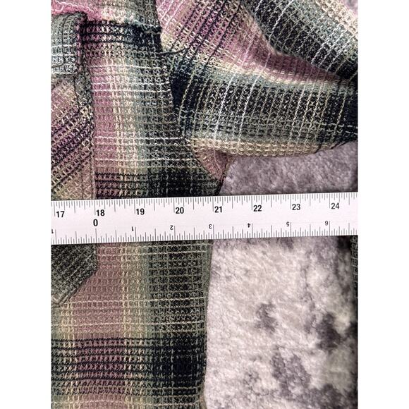 Free People Jacket Small Womens Plaid Shirt Jacket Shacket Boyfriend Oversize - Picture 4 of 8
